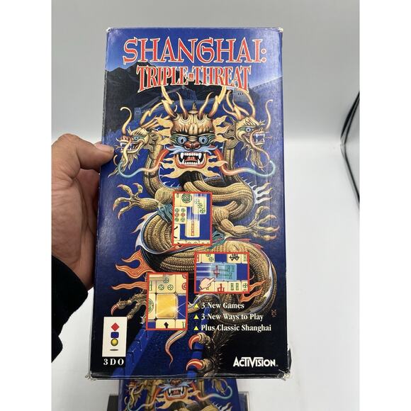 Shanghai Triple Threat 3DO Video Game Long Box Complete CIB - Picture 16 of 16